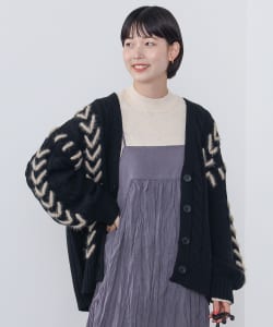 ハンドステッチ ケーブル カーディガン