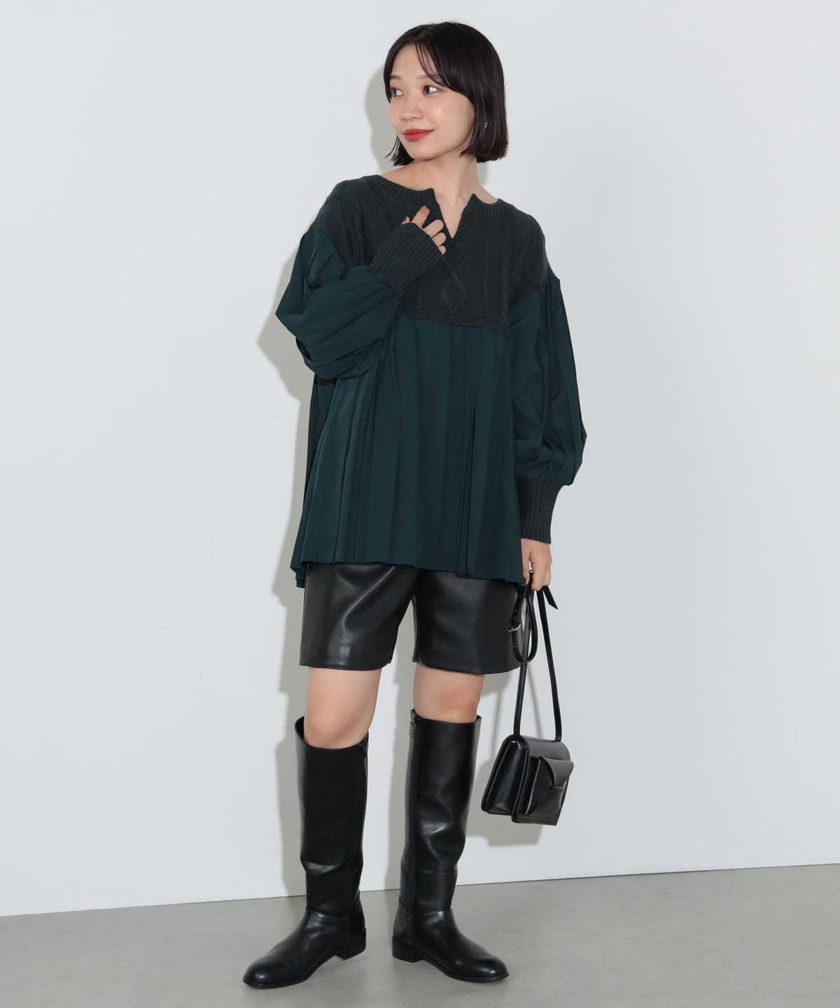 定価49500円新品BEAMS スビンニットネイビーL プルオーバー