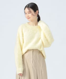 【+15%ポイントUP】シャギーニット クルー プルオーバー（手洗い可能）