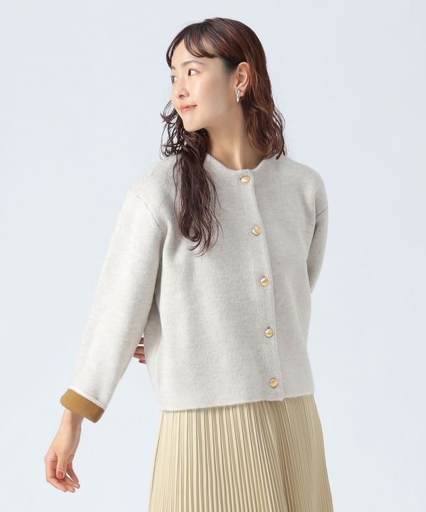 BEAMS HEART（ビームス ハート）ダブルフェイス クルーニット