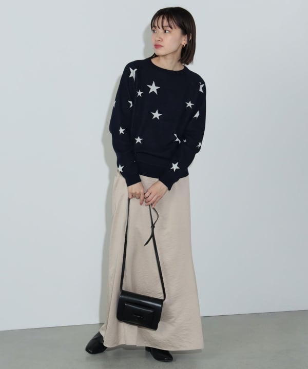 BEAMS GOLF 防風 星柄 ニット セットアップ BEAMS GOLF（ビームス ゴルフ）PURPLE LABEL / ハーフジップ
