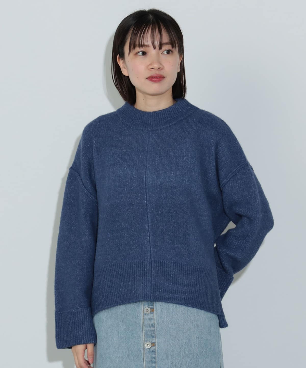 アウトリンキング プルオーバー(手洗い可能) トップス WOMEN BLUE ONE SIZE アウトリンキング プルオーバー(手洗い可能) トップス WOMEN BLUE ONE SIZE