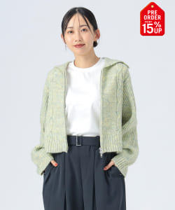 【+15%ポイントUP】ビッグカラー ダブルジップニット（手洗い可能）