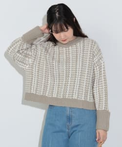 ターンバックスリーブ ニット（手洗い可能）