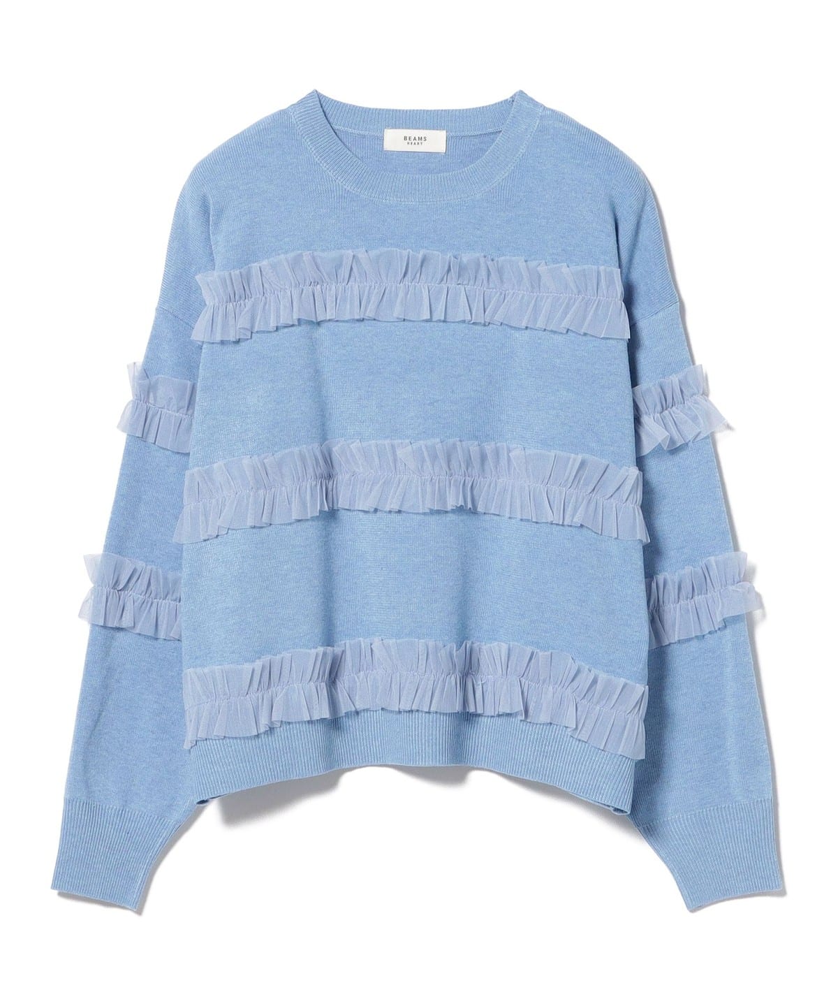 チュールライン ニット(手洗い可能) トップス WOMEN BLUE ONE SIZE チュールライン ニット(手洗い可能) トップス WOMEN BLUE ONE SIZE