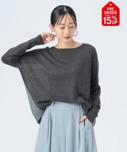 【+15%ポイントUP】配色 ドルマンニット