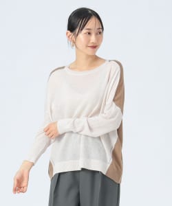 【+15%ポイントUP】配色 ドルマンニット
