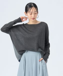 【+15%ポイントUP】配色 ドルマンニット