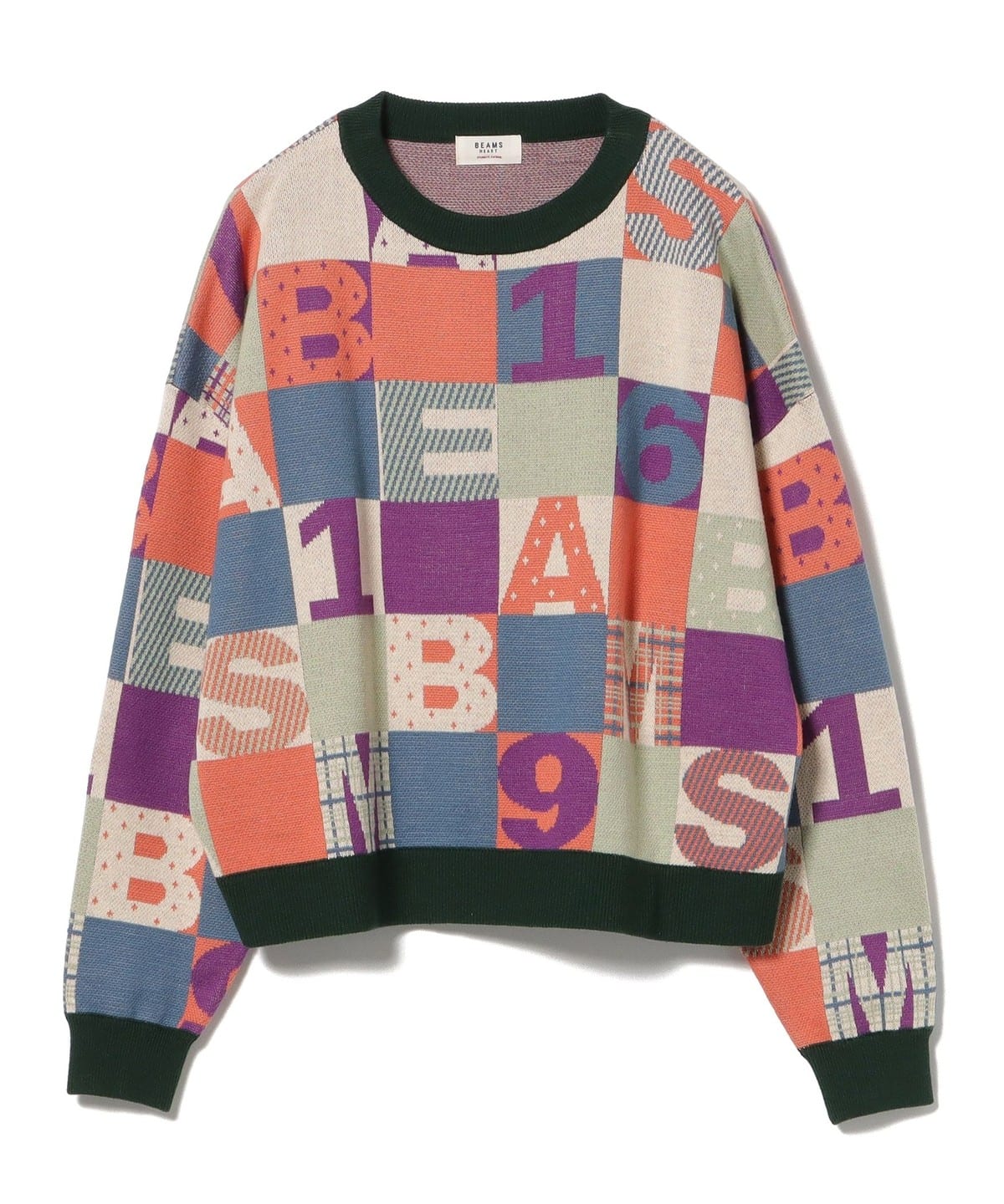 カラフル ブロック ニット トップス WOMEN DARK GREEN ONE SIZE カラフル ブロック ニット トップス WOMEN DARK GREEN ONE SIZE