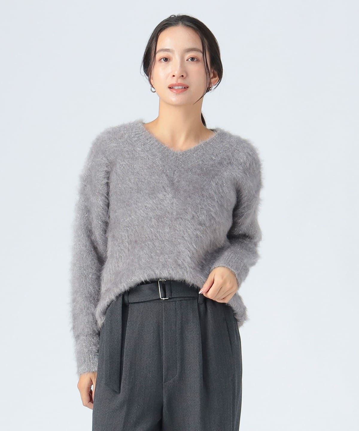 BEAMS HEART（ビームス ハート）エアー シャギー Vネック プルオーバー