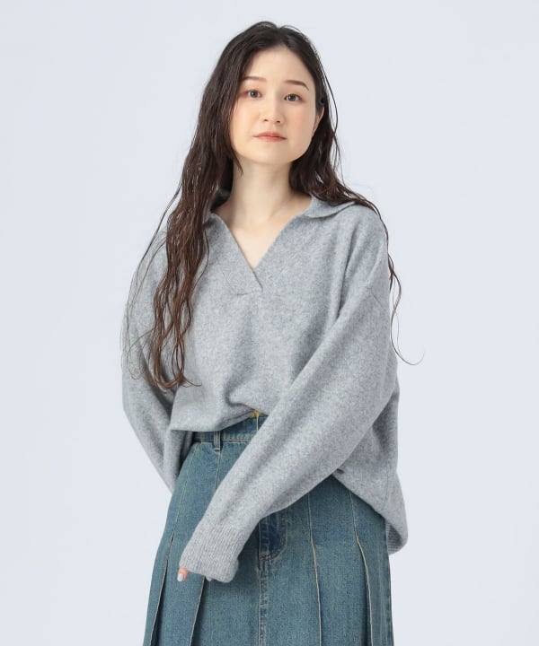 munsingwear Party Hearty! セーター BEAMS HEART（ビームス ハート）スキッパー襟 ニット プル