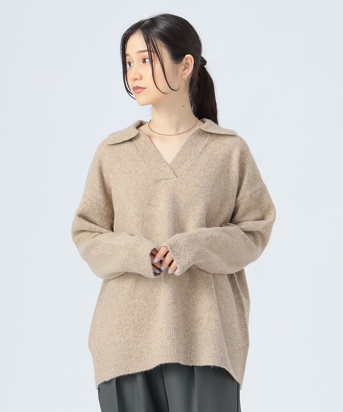 softハードドルマンHALFトップス SLY | HEART HOLE 2WAY CRUSH トップス (ニット ) |SHEL'TTER