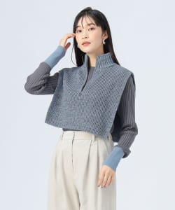 ハーフジップ ニット（セットアイテム）