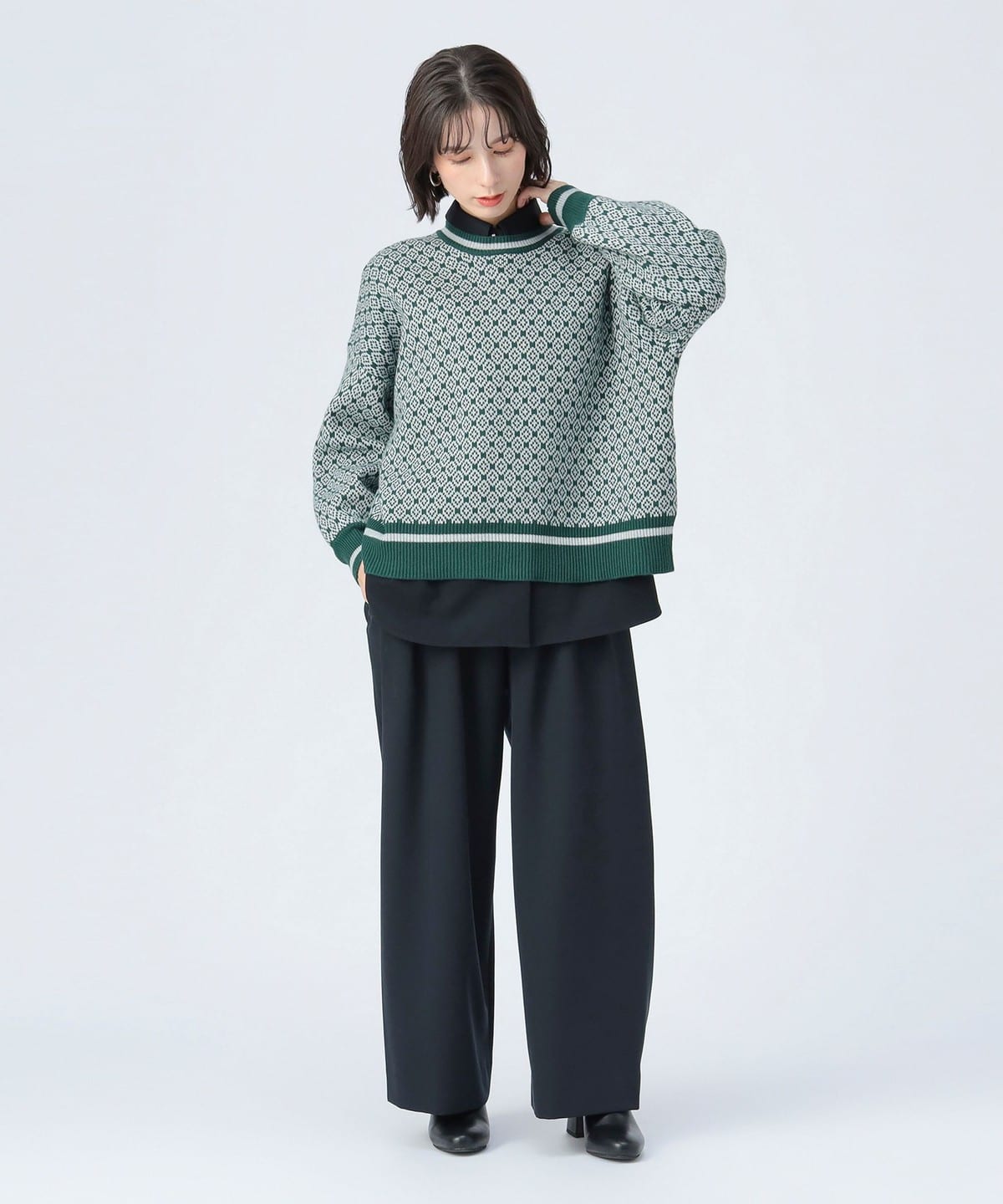 BEAMS HEART（ビームス ハート）【タイムセール】チロリアン ニット