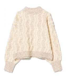 波柄 パイル ニット