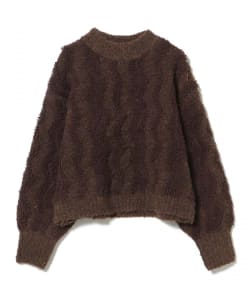 波柄 パイル ニット