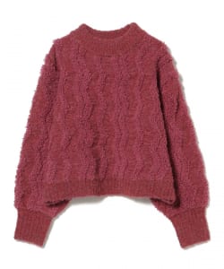 波柄 パイル ニット