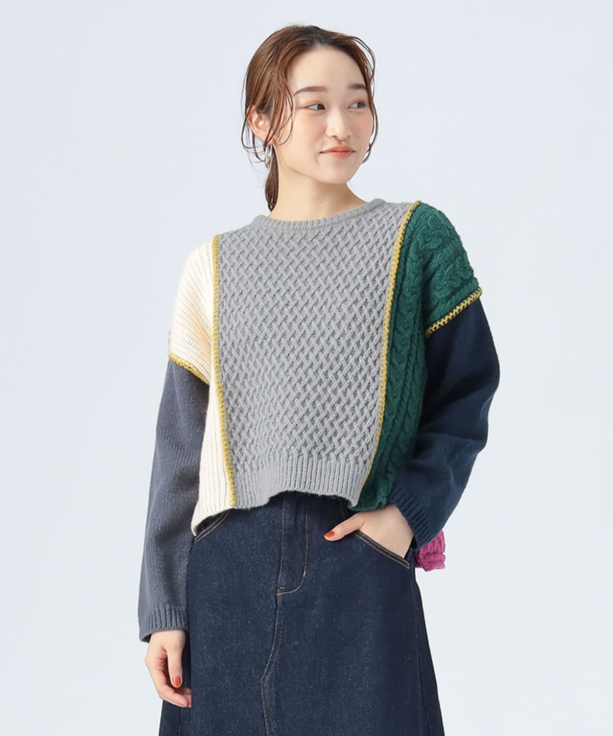 BeamsGolf ネイビー ハイネックセーター L BEAMS ニット ネイビー Lサイズ BEAMS+ ニット ネイビー L BEAMS GOLF