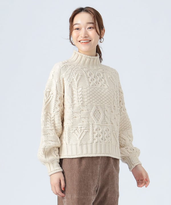 超美品　24AW BEAMS＋　PALACE 別注　パッチワーク　ニット 超美品 24AW BEAMS＋ PALACE 別注 パッチワーク ニット PALACE（メンズ