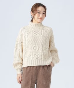 パッチワーク編み ニット