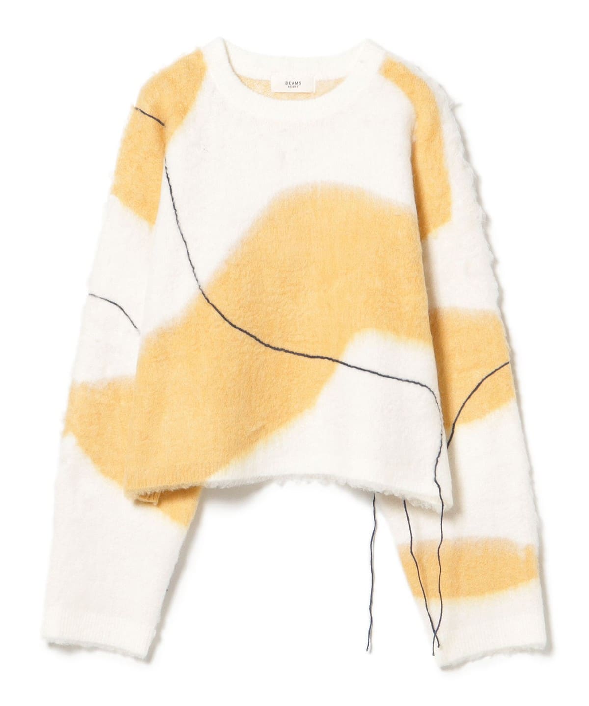 ニュアンス シャギー ニット トップス WOMEN IVORY ONE SIZE