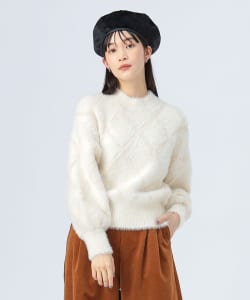 ブークレ シャギー ニット プルオーバー