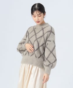 ブークレ シャギー ニット プルオーバー