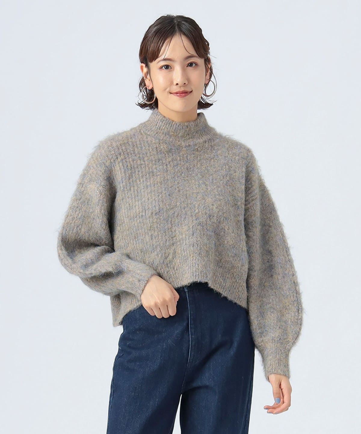 ミックス シャギー プルオーバー トップス WOMEN CREAM ONE SIZE