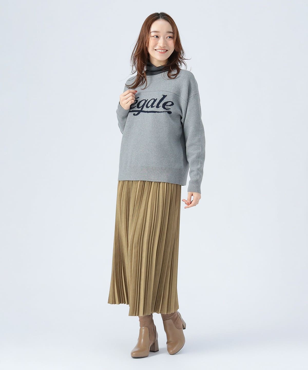 lumi　クリーム等 BEAMS HEART（ビームス ハート）2WAY フットボール ニット