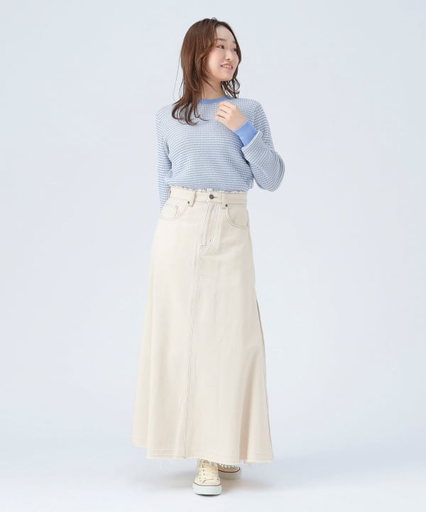 BEAMS HEART（ビームス ハート）変形 編み柄 ニット（トップス ニット