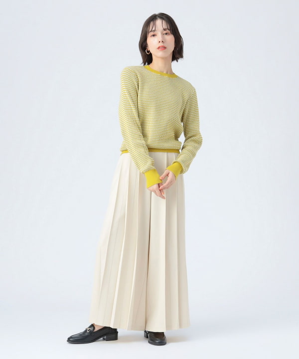 BEAMS HEART（ビームス ハート）変形 編み柄 ニット（トップス ニット