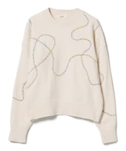 モールヤーン 刺繍 プルオーバー