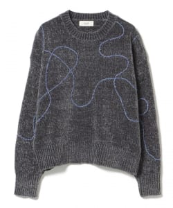 モールヤーン 刺繍 プルオーバー