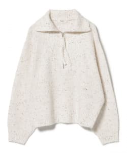 ハーフジップ ニット プルオーバー