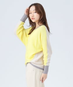 ドルマン 配色 プルオーバー