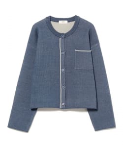 バイカラー ニット カーディガン