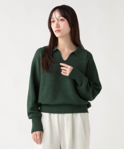 ガーター ポロ ニット