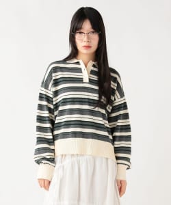 マルチボーダー ポロニット プルオーバー