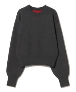 配色リバーシブル ニットプルオーバー