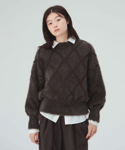 シャギー ブークレ ニット