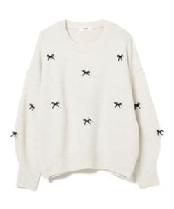 【10%OFFクーポン対象】リボン ニット プルオーバー