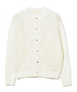 【10%OFFクーポン対象】フロント レース カーディガン