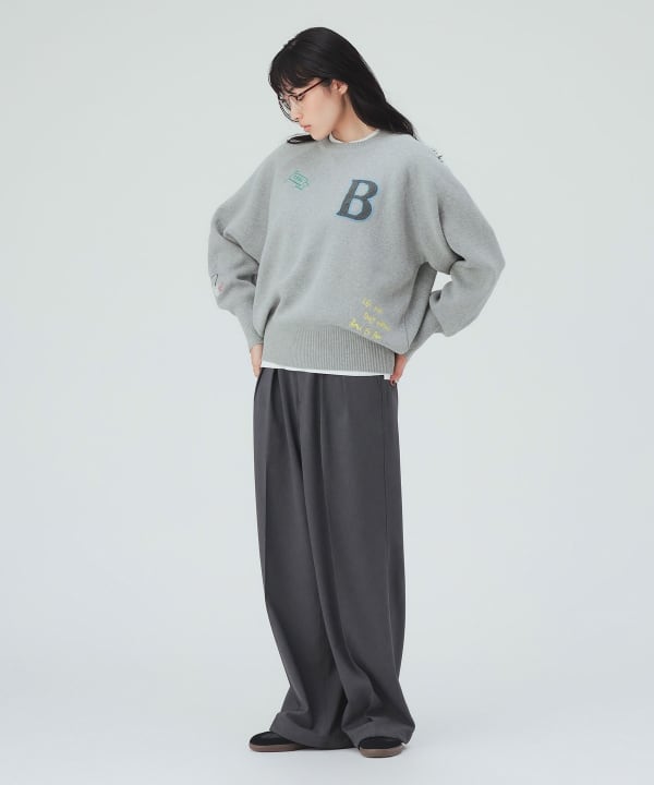吸汗LOGO針織套頭衫 [H:169cm]