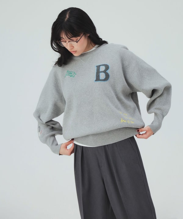 吸汗LOGO針織套頭衫 [H:169cm]