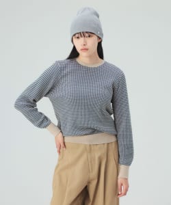 【10%OFFクーポン対象】変形編柄 ニット プルオーバー