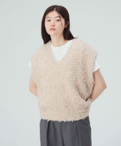 リボン × ノットヤーン ベスト