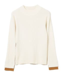 【10%OFFクーポン対象】スリット スリーブ ニット プルオーバー
