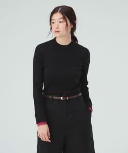 【10%OFFクーポン対象】スリット スリーブ ニット プルオーバー