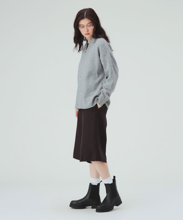 【10%OFFクーポン対象】スキッパー襟 ニット プルオーバー
