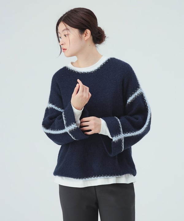 ハンドステッチ ニット プルオーバー [H：171cm]